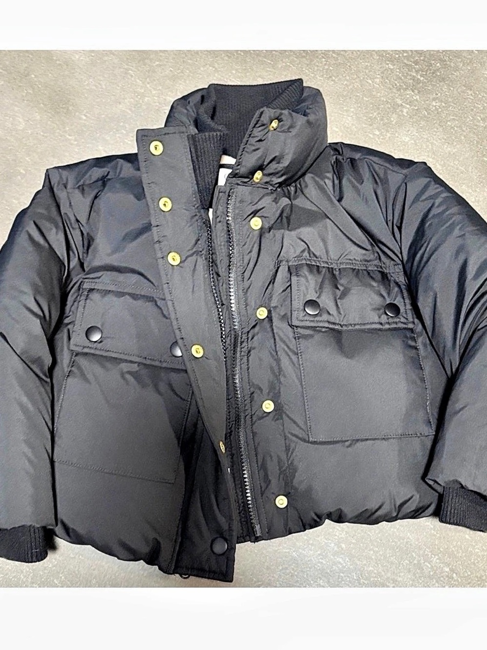 Crewcuts Girls Puffer Jacket Black XS (4-5) NEW